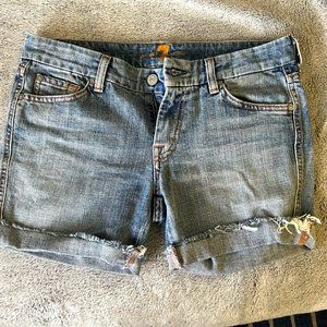 7 for All Man Kind Jean Shorts